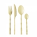 Faqueiro Elegant Champanhe em Aço Inox 16 Peças